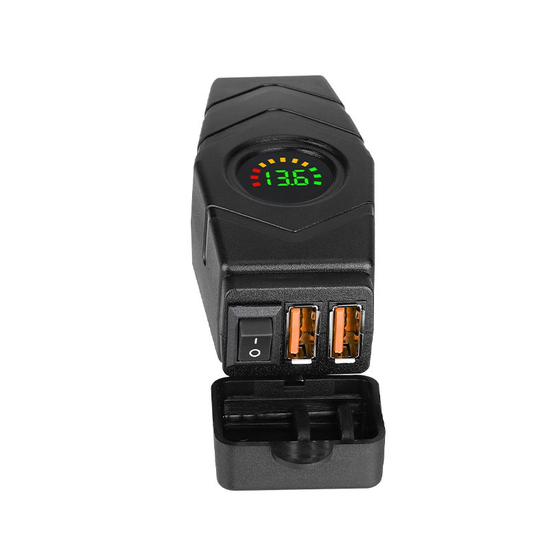 Professional Multi-Port 12V/24V Dual Port Car Charger Socket Waterproof Motorcycle Usb Power