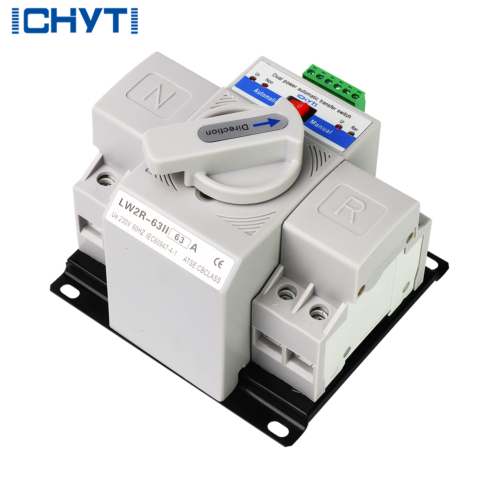 LW2R-63 2P 63A 230V Auto ATS Automatic Changeover Switch