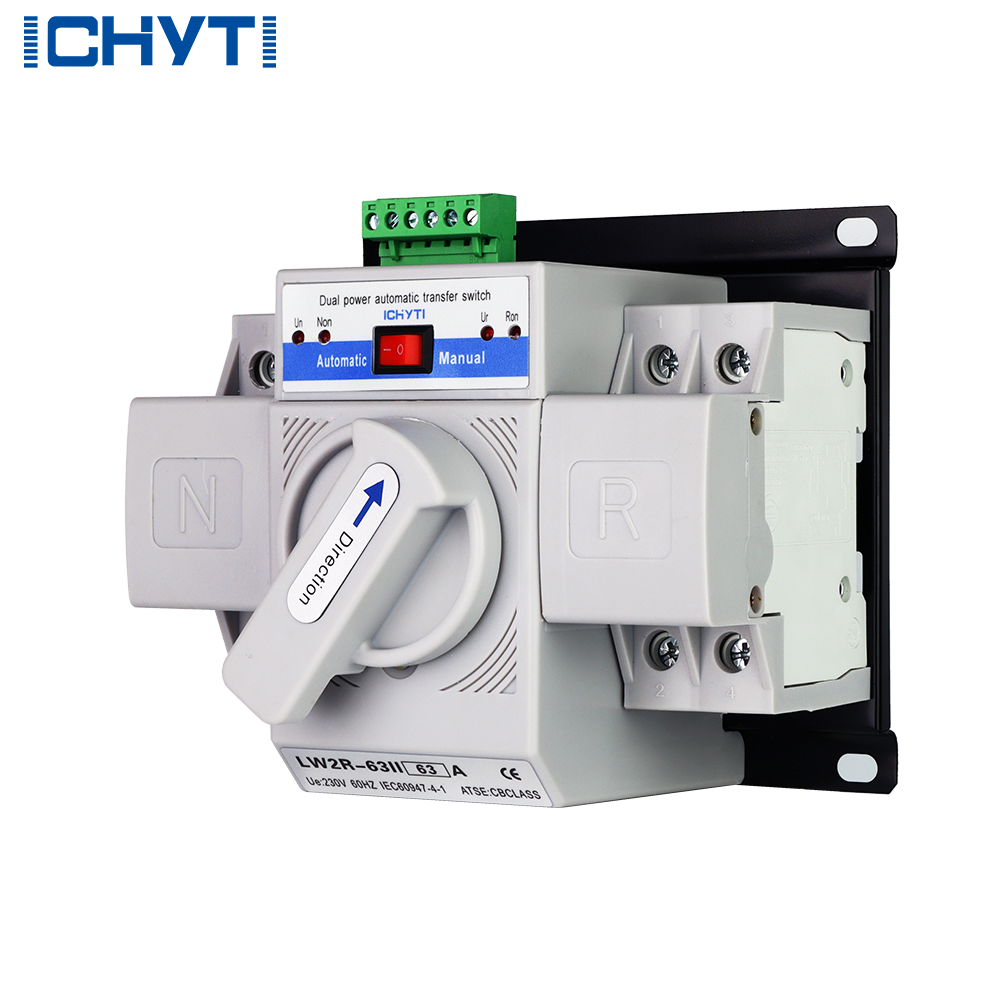 LW2R-63 2P 63A 230V Auto ATS Automatic Changeover Switch