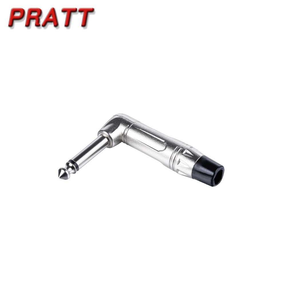 PRATT High Quality Right Angle 3.5mm Stereo Audio Jack Plug Connector Audio Plug
