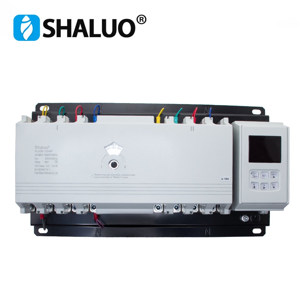 Diesel Generator Parts Dual Power Three Phase Automatic Transfer Switch for Generator Change Over Auto Switches SLQ3B-125-4P