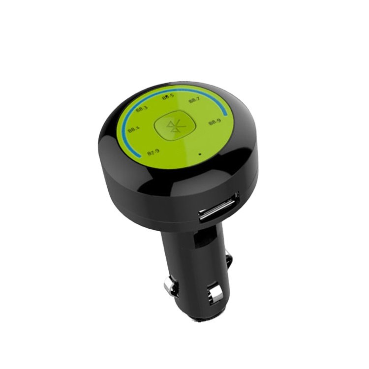 Car Wireless Bluetooths Transmit FM Radio Adapter Bass Sound Music Player with Hands-free Calling and USB Ports Charger