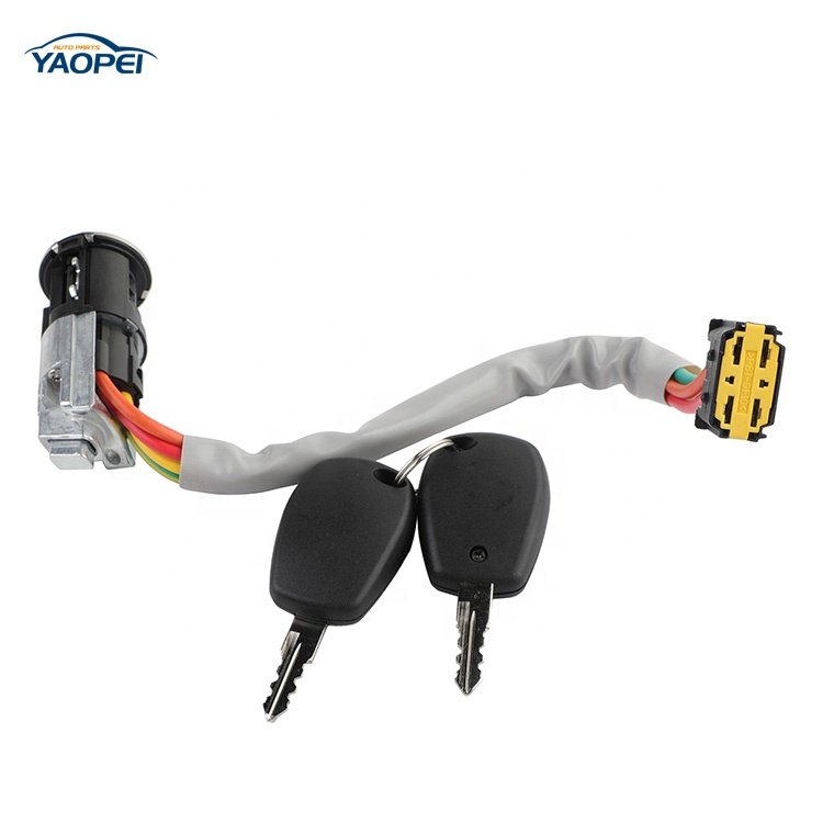 YAOPEI Ignition Door Lock Key 806019912R 487004353R for Renault Dacia Logan