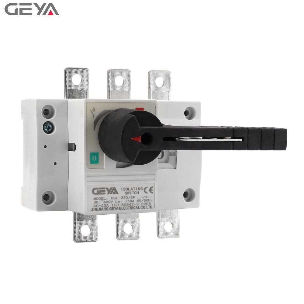 GEYA HGL Factory Price Direct Selling Three Phase Hangeover Load Isolation Switch 3p/4p Manual