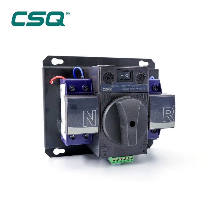 CSQ ATS Manufacturer HYCQ5-63G Dual Power Changeover Switch 2P 3P 100A Ats for Generator Single Phase Changeover Switch 63 Amp