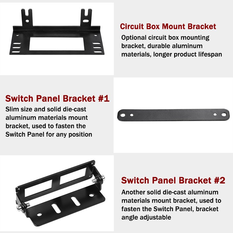 Nova 8 Keypad Touch Control Box Automatic LED Electronic Relay System Truck Headlight Switch Panel