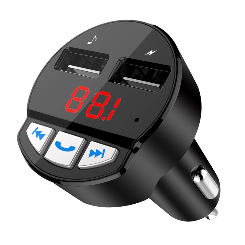 Car Mp3 Player Bluetooth Wireless Handsfree Car Kit FM Transmitter 5V 2.1A USB Charger LCD Display Car FM Modulator