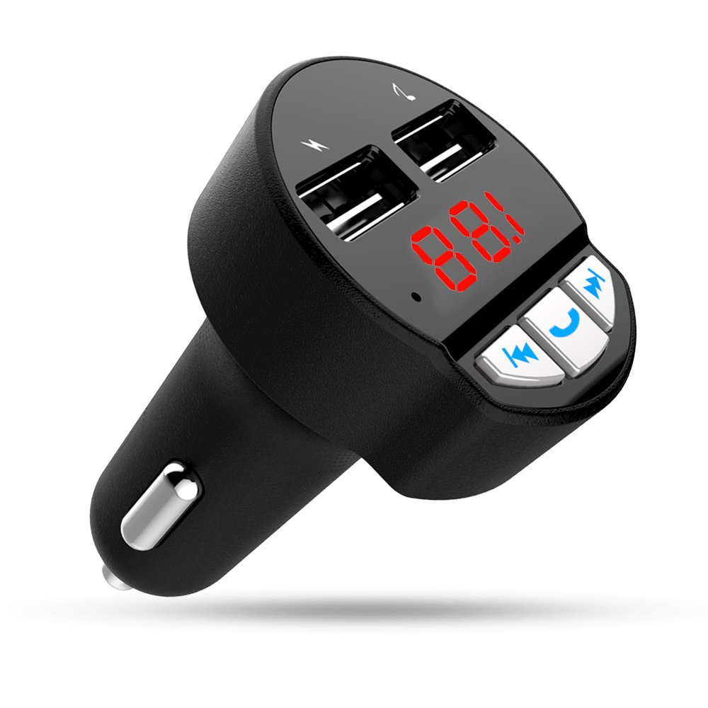 Car Mp3 Player Bluetooth Wireless Handsfree Car Kit FM Transmitter 5V 2.1A USB Charger LCD Display Car FM Modulator
