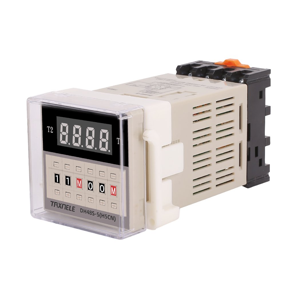 DH48S-2Z DH48S-1Z DH48S-S Digital LED Timer Time Relay Switch Power on Delay AC110V 220V DC 12V 24V With Relay Base DH48S