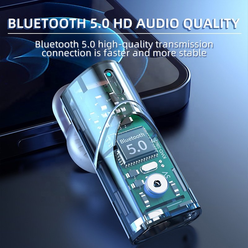 Wireless Headset Music Bluetooth Earphone Colorful Light QC3.0 Type C PD 36W USB C Fast Charging Bluetooth Handsfree Car Kit
