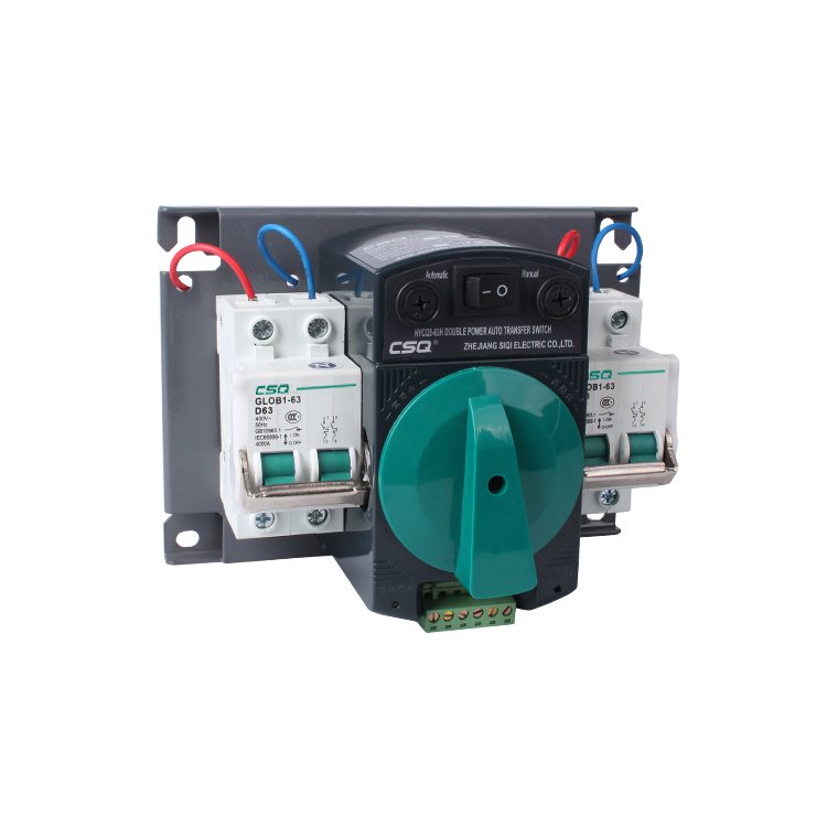 CSQ Home Use Auto Changeover Switch 63a ATSE Three Phase Automatic Transfer Switch AC220V 380V ATS for Home