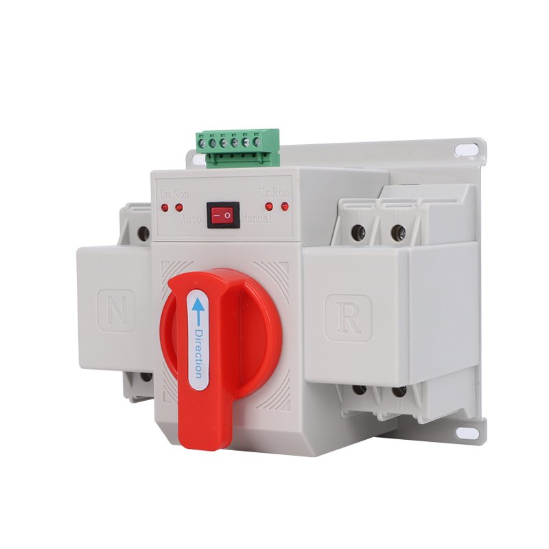 ATS Switch Automatic Transfer 2Pole 63A 80A 100A 125A ATS Automatic Dual Power Changeover Switch for Diesel Generator