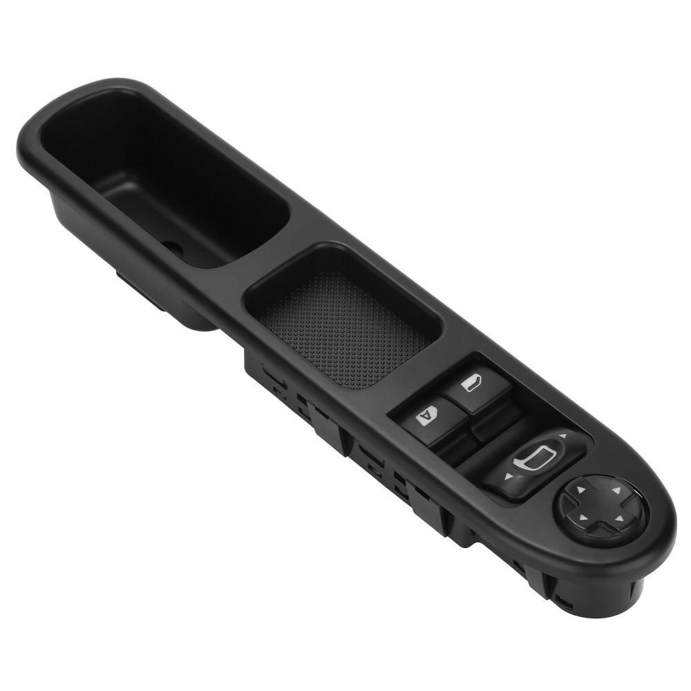 Right Driver Side Window Control Switch Button for Peugeot 207 Citroen C3 6554QC Black