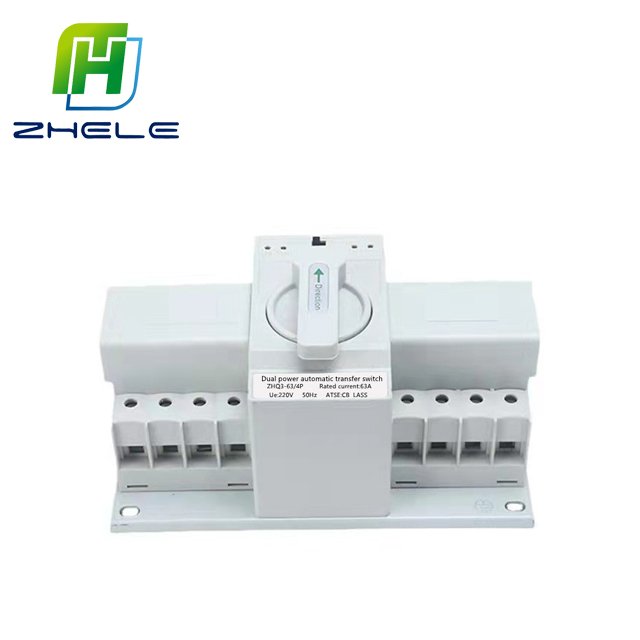 China Single Phase 2P 4p 63 Amp 400V Double Output Power Automatic Transfer Ats Auto Switch