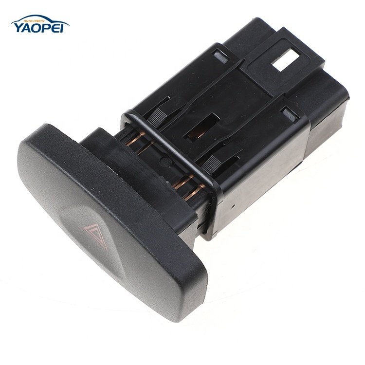 82004-46717 YAOPEI Emergency Flasher Warning Switch for Renault Clio II Logan Sandero I Symbol-Thalia Duster