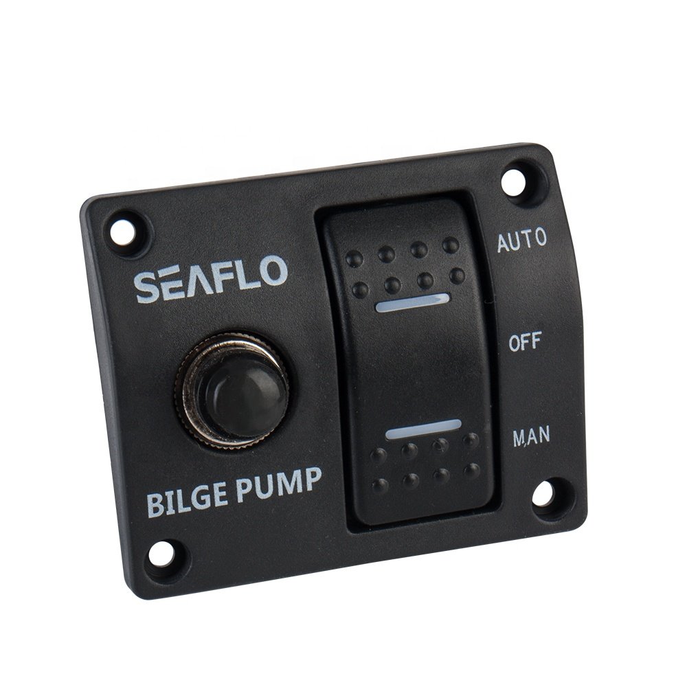 SEAFLO 3-Way Bilge Pump Switch Panel Automatic-Off-Manual 12v 24v for Volvo Trucks Liquid Media Type