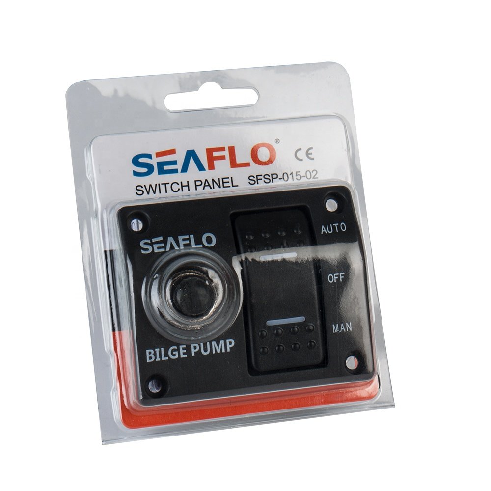 SEAFLO 3-Way Bilge Pump Switch Panel Automatic-Off-Manual 12v 24v for Volvo Trucks Liquid Media Type