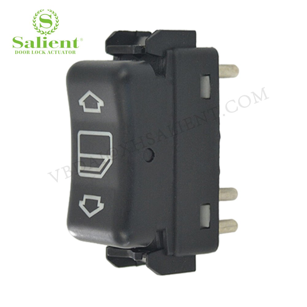 Electric Single Window Control Switch Button ABS Plastic 12 Zhejiang Black 5 Pcs - OE 1248208910 for Mercedes Benz E CLASS W124
