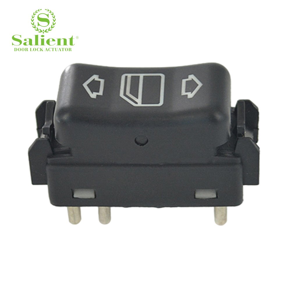 Electric Single Window Control Switch Button ABS Plastic 12 Zhejiang Black 5 Pcs - OE 1248208910 for Mercedes Benz E CLASS W124