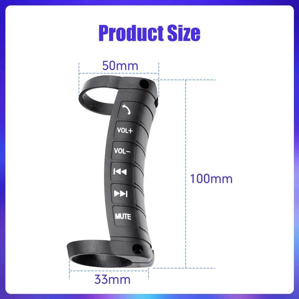 Universal Wireless Steering Wheel Multi Function Button Unilateral Car Multi-function Switch Buttons Car Tuning Parts