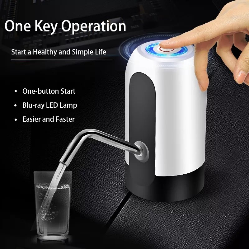 Automatic Water Bottle Pump USB Charging Electric Water Dispenser Portable Bottle Water Pump Auto Switch Drinking Dispenser