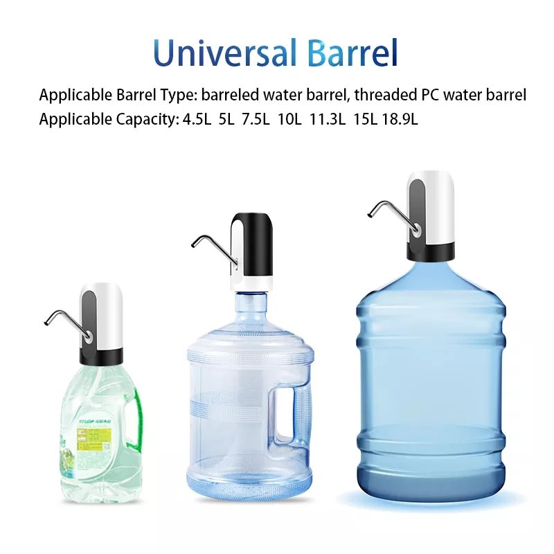 Automatic Water Bottle Pump USB Charging Electric Water Dispenser Portable Bottle Water Pump Auto Switch Drinking Dispenser