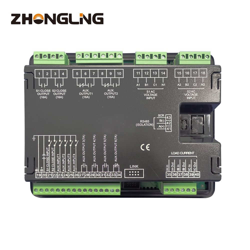 ZHONGLING Manufacture Diesel Engine Starter Controller Ats Direct Smartgen Genset Controller ATS700