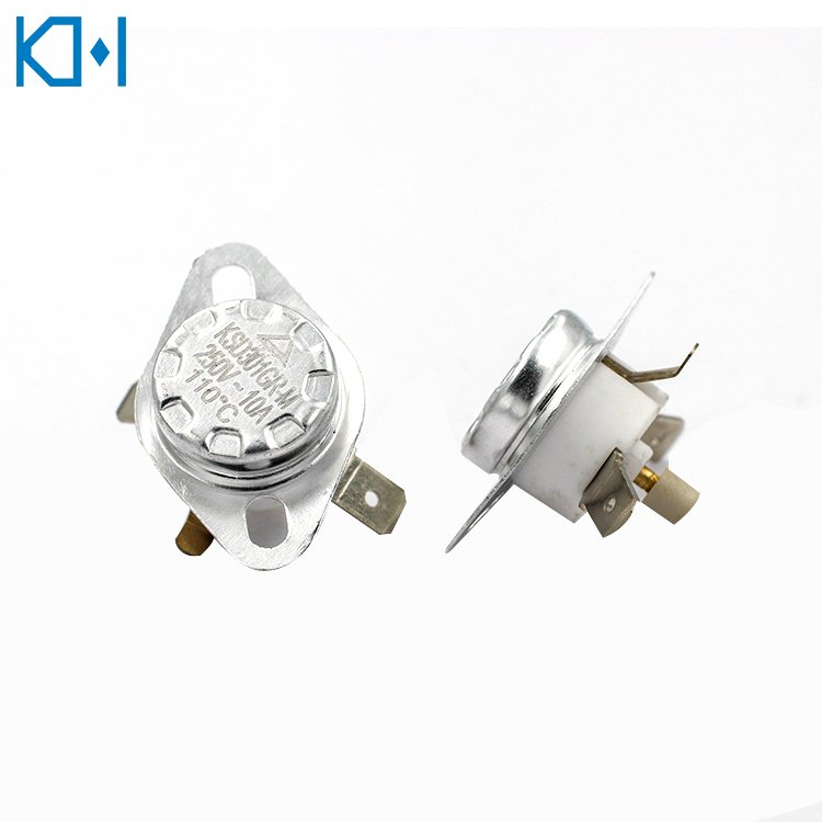 Ksd301 High Temperature Normally Open 100 Degree Celsius 10a 16a 250v Car Heater Auto Bimetal Thermostat Switch