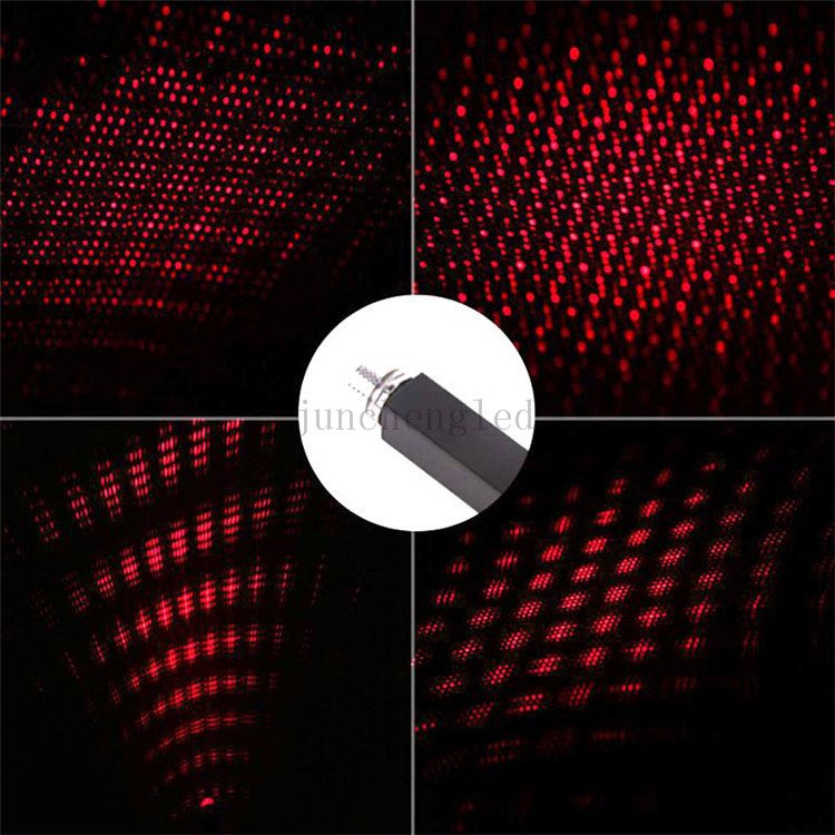 Mini Starry USB Car Projector Lens Led Light 3d Laser Night Auto Atmosphere Lights Car Roof Interior Star Light Car Lamp