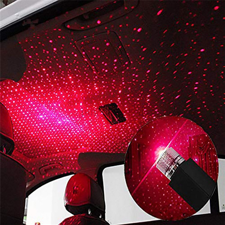 Mini Starry USB Car Projector Lens Led Light 3d Laser Night Auto Atmosphere Lights Car Roof Interior Star Light Car Lamp