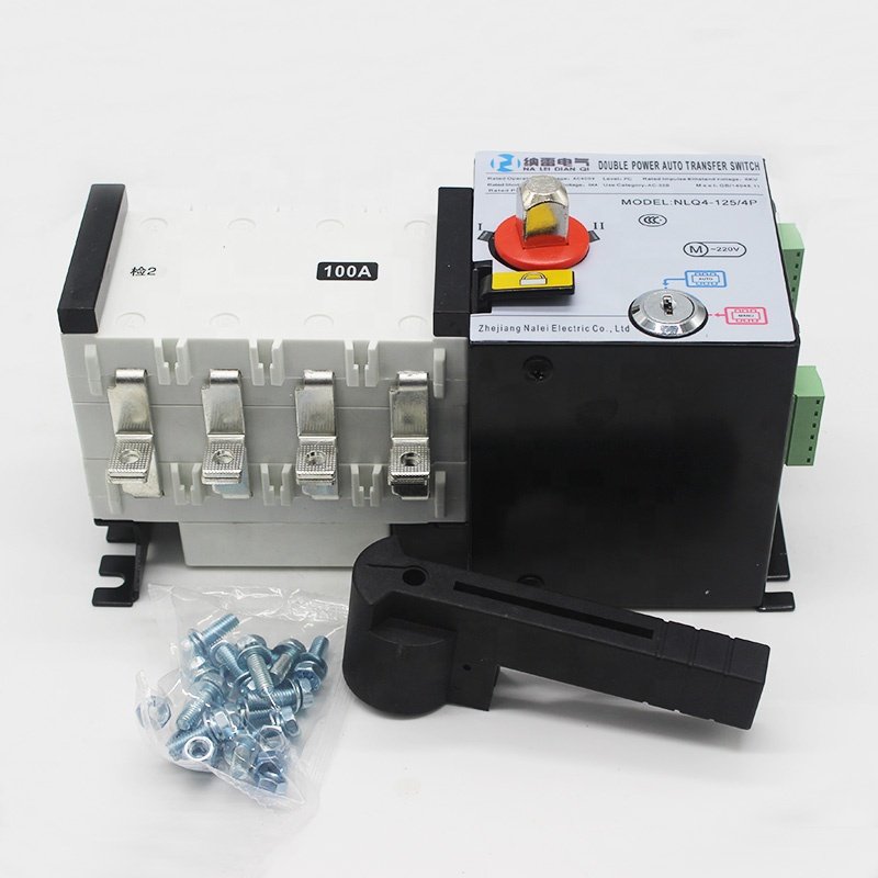 400V 100A 4P Isolation Type Dual Power Automatic Transfer Switch With Fire Fighting Two in and One Out