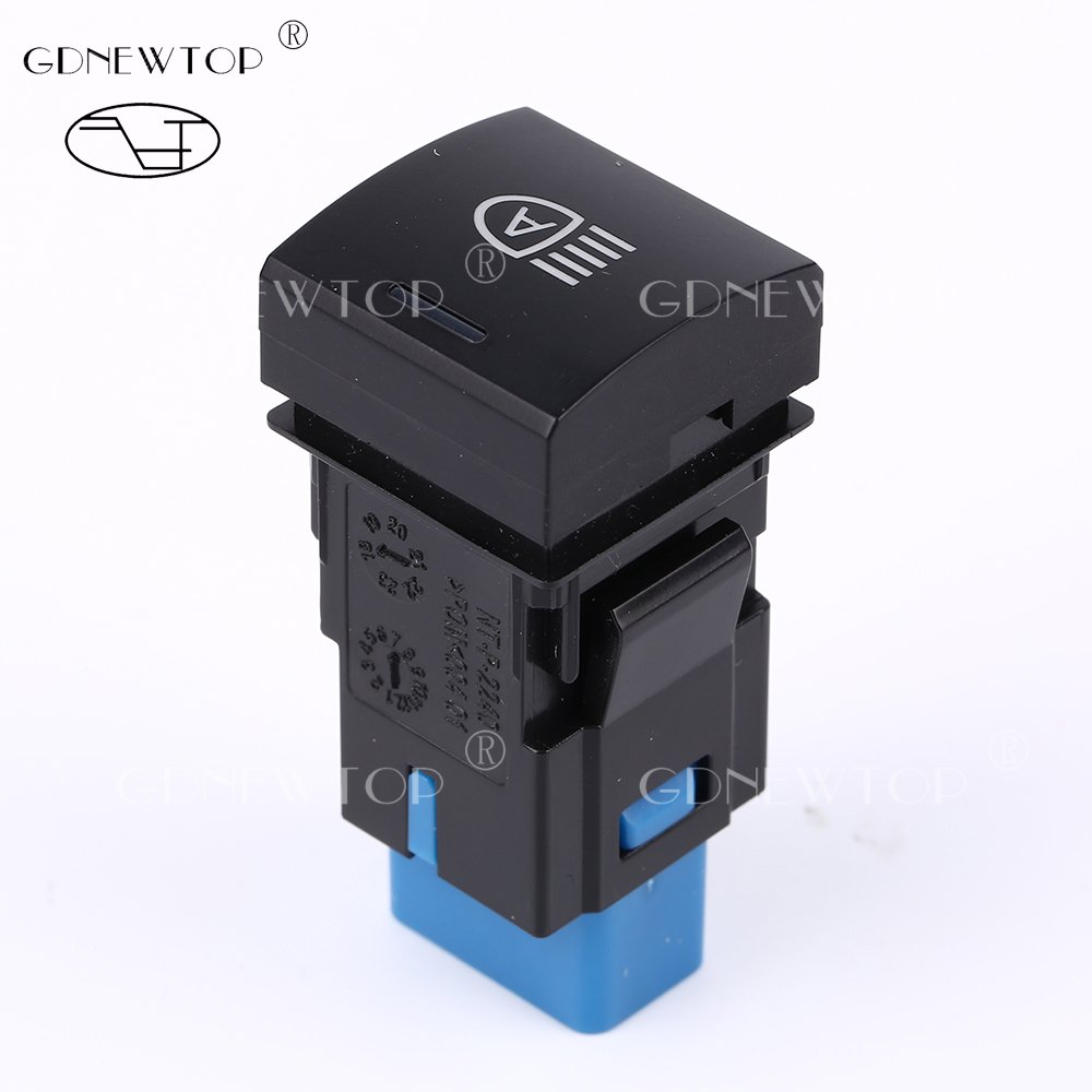 22cm Led Automotive Illuminated square Electrical Momentary Car Push Button Auto Switches for Toyota