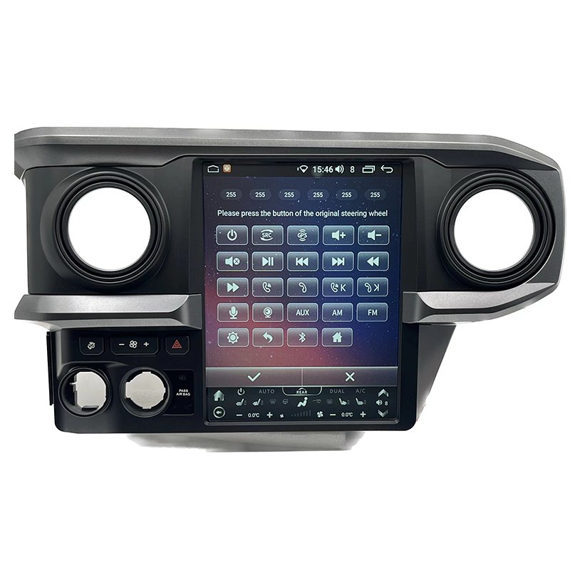 Head Unit Upgrade Stereo Carplay Android Radio for Tesla Style Toyota Tacoma 2017 2021 2022 Dash Kit Touch Screen GPS Navi
