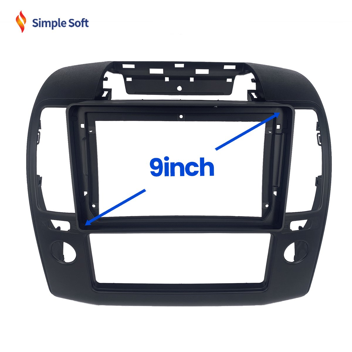 For NISSAN 2006-2012 NAVARA 9 Inch Car Frame Multimedia Android Radio Dvd Player Panel Frame Kit