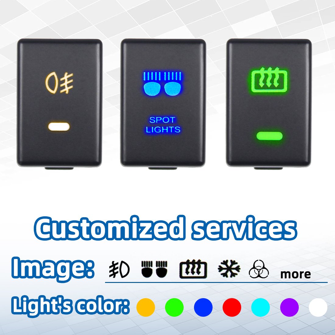 SKYEARTH Factory Offer Fog Lamp Switch for MU-X D-MAX