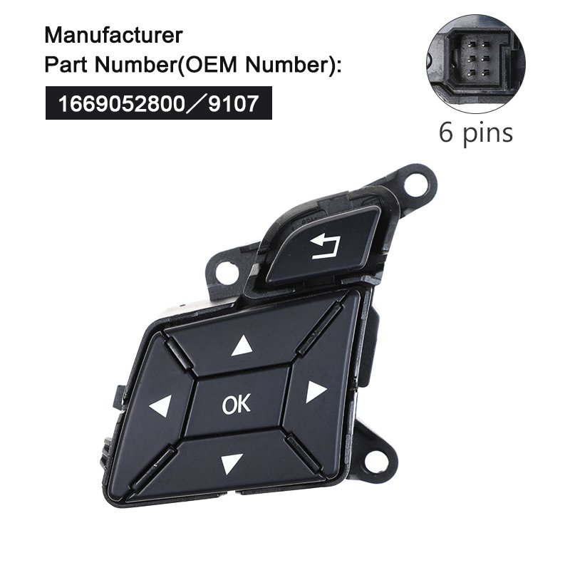 Car Steering Wheel Control Switch Buttons OEM 1669052800 for Mercedes Benz GL ML W166 G Class W463