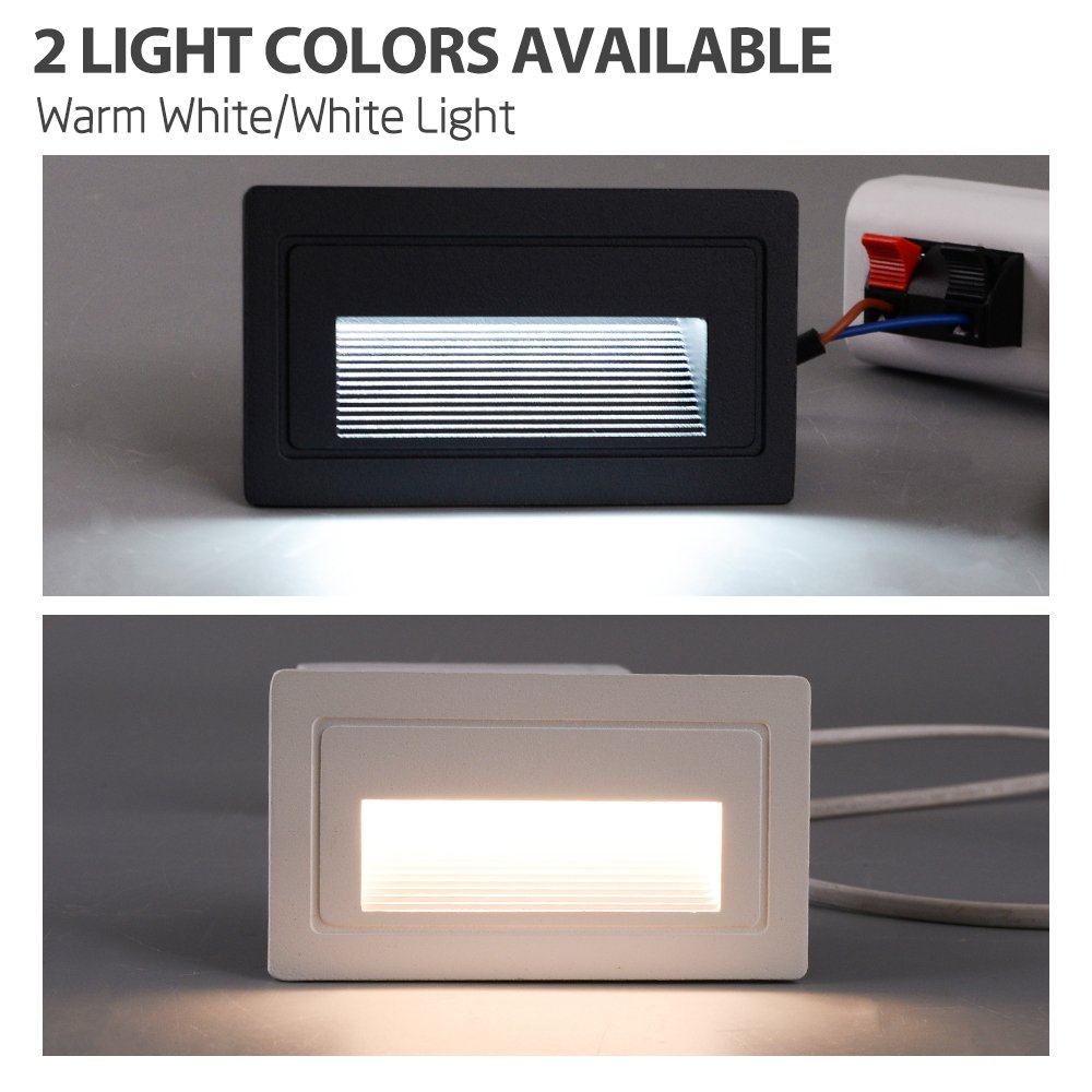 Modern AC85-265V LED Wall Lamp Led Foot Light Waterproof Wall Corner Light Corridor Step Stair Light Rectangle Round Outdoor PC