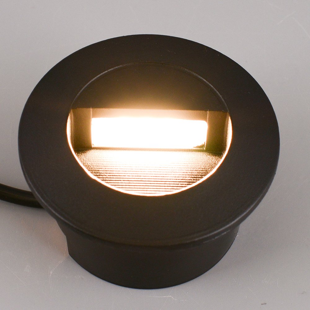 Modern AC85-265V LED Wall Lamp Led Foot Light Waterproof Wall Corner Light Corridor Step Stair Light Rectangle Round Outdoor PC