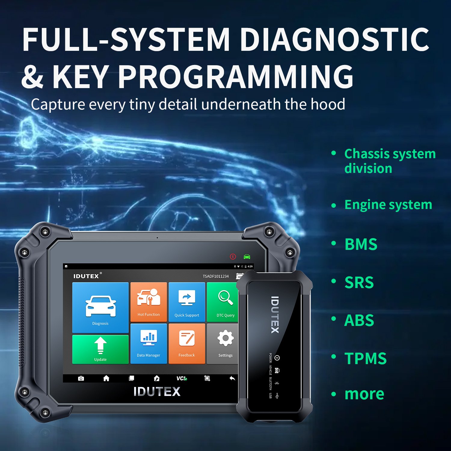 Idutex DS 810 Plus Car Reader OBDII / EOBD Car Auto Diagnostic Tool Obd2 Scanner Automotriz Easydiag Car Diagnostic Scanner