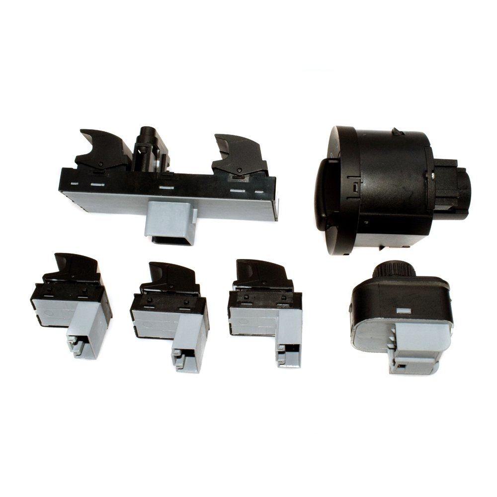 Car Accessories 6Pcs Mirror Window Headlight Switches for VW CC Tiguan Golf Jetta MK5 Passat B6