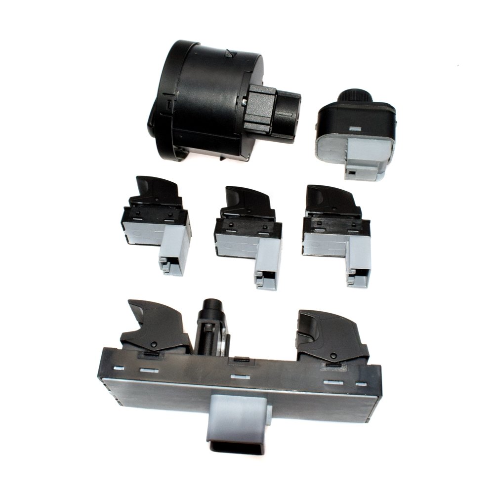 Car Accessories 6Pcs Mirror Window Headlight Switches for VW CC Tiguan Golf Jetta MK5 Passat B6
