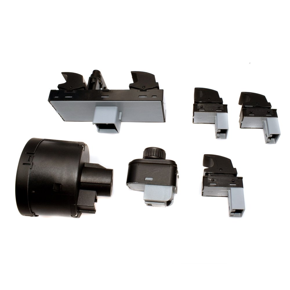 Car Accessories 6Pcs Mirror Window Headlight Switches for VW CC Tiguan Golf Jetta MK5 Passat B6
