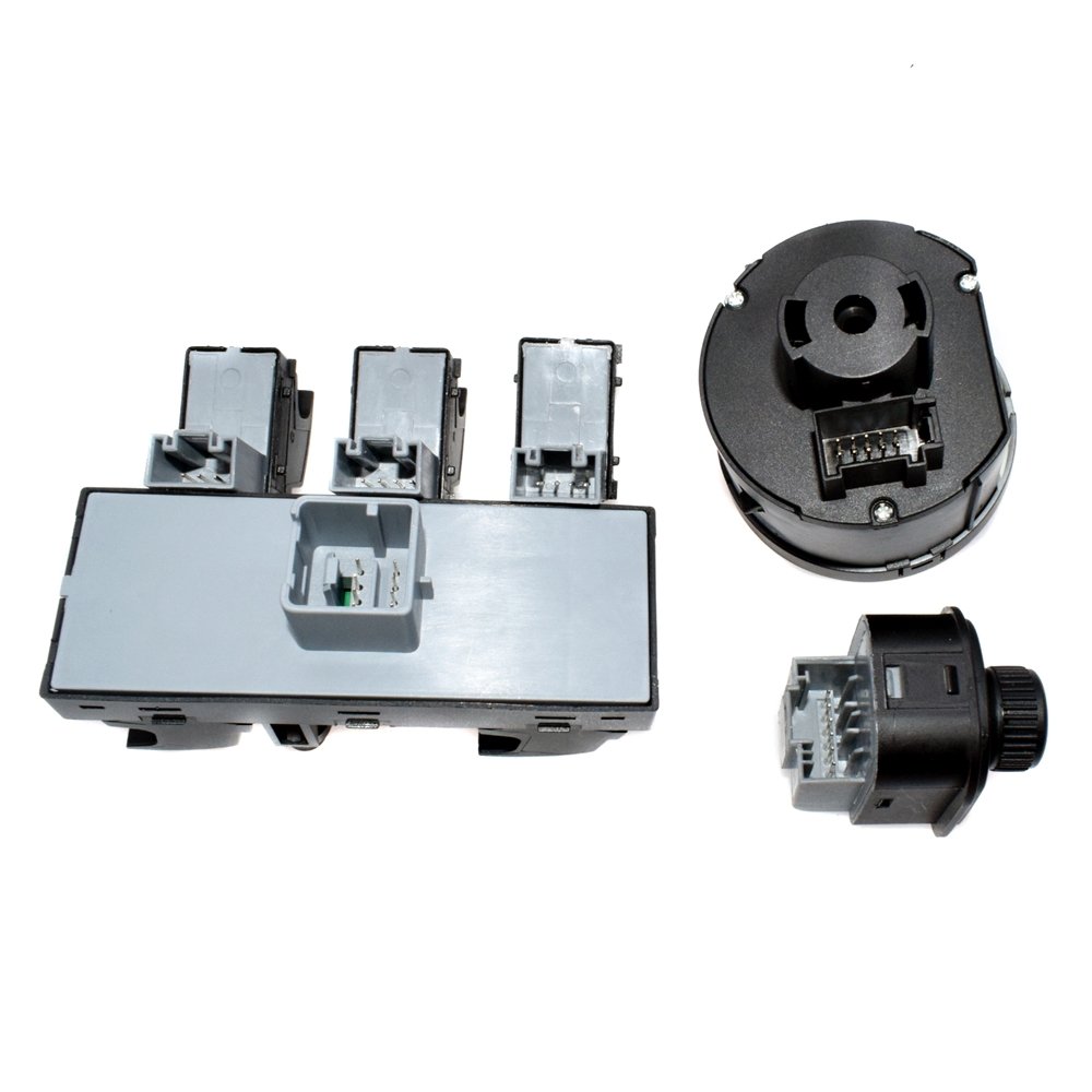 Car Accessories 6Pcs Mirror Window Headlight Switches for VW CC Tiguan Golf Jetta MK5 Passat B6