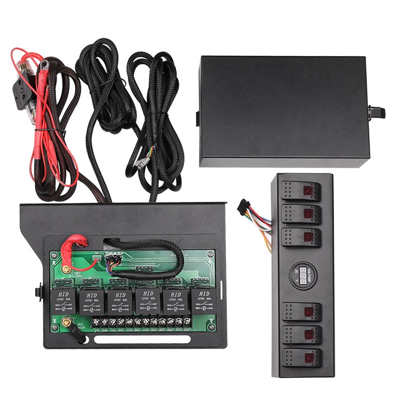 6 Gang Auto Off Road Light 4x4 Car Switch Panel for UTV