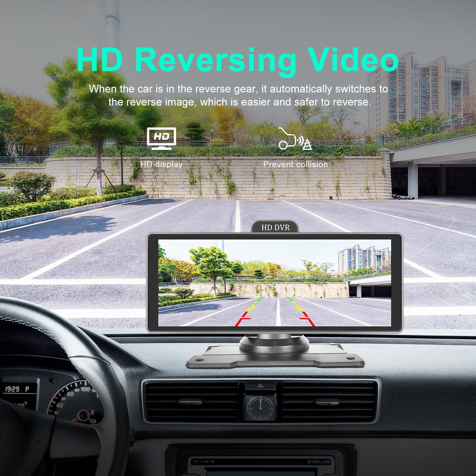 Car CarPlay Wireless Android Auto 10.26'' Touch Screen Car DVD Player With ADAS GPS Driving Track HD Reversing Camera Aid