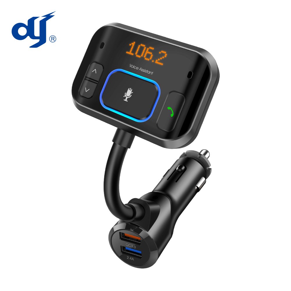 Dual USB QC3.0 Fast Charger Transmitter Radio FM Bluetooths Stereo Voice Handsfree Car Kit