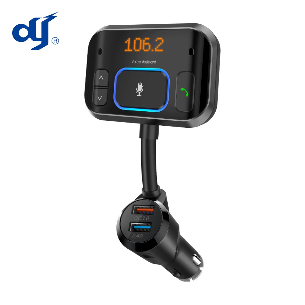 Dual USB QC3.0 Fast Charger Transmitter Radio FM Bluetooths Stereo Voice Handsfree Car Kit
