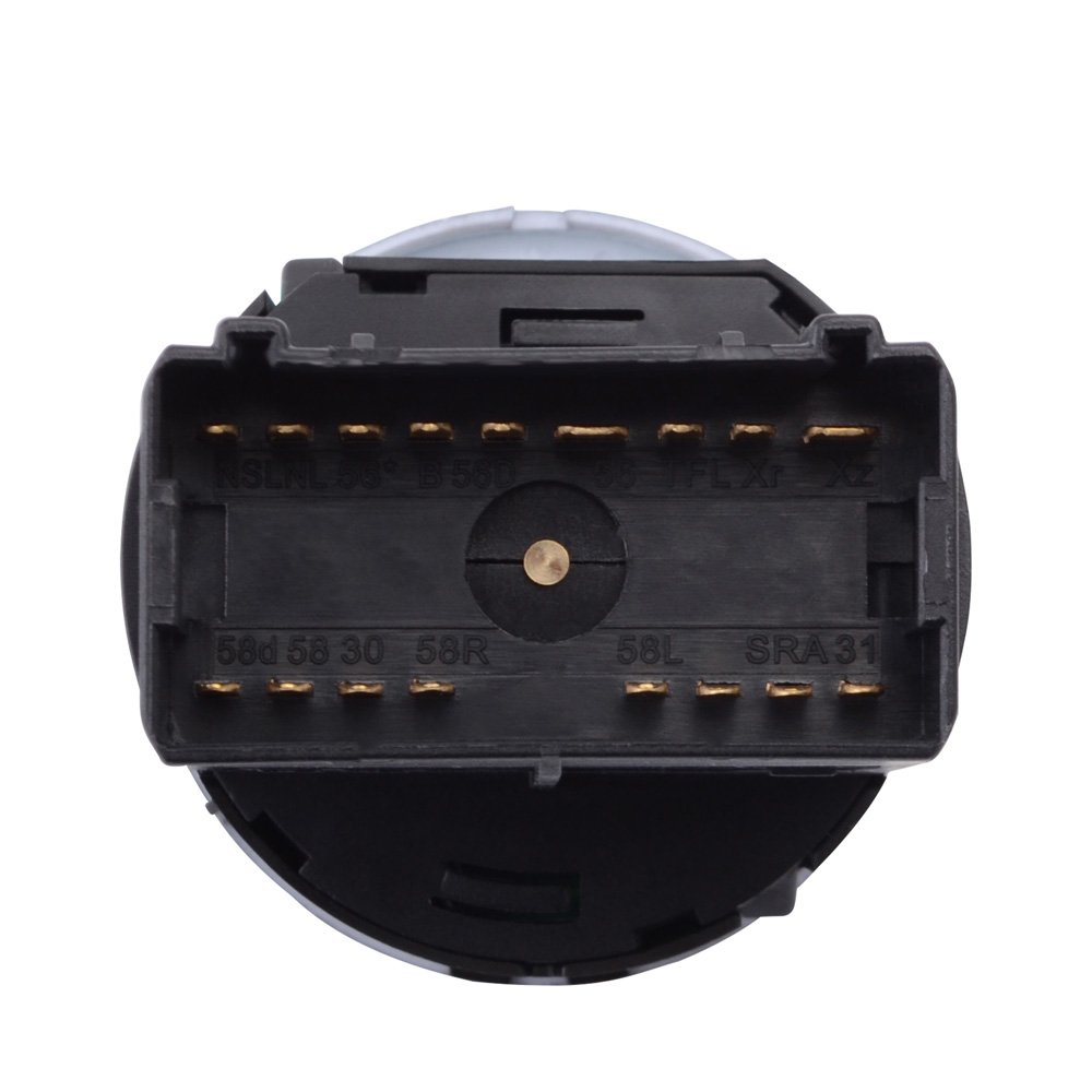 Auto Parts Car Chrome Headlight Control Switch Fog Lamp Control Switch for VW Golf MK4 Jetta 4 Bora Passat B5