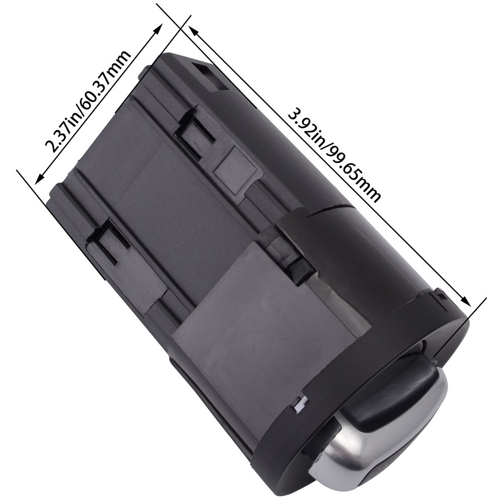 Auto Parts Car Chrome Headlight Control Switch Fog Lamp Control Switch for VW Golf MK4 Jetta 4 Bora Passat B5