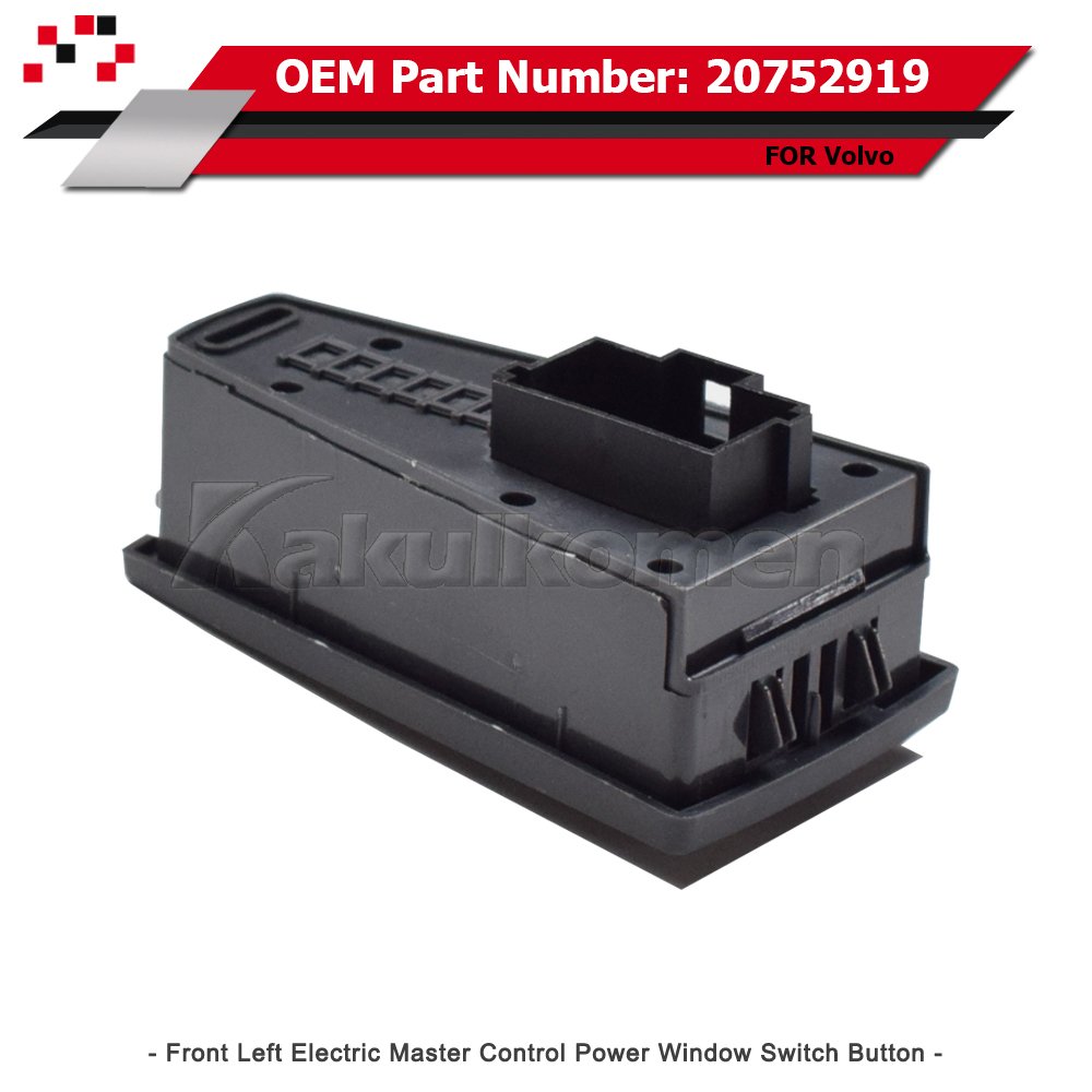 New Plastic Power Window Switch Control Button For Volvo Truck FH12 FM VNL 20953592 20752919 21543901 20752913 Passenger